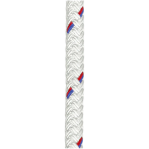 White rope with red and blue accents