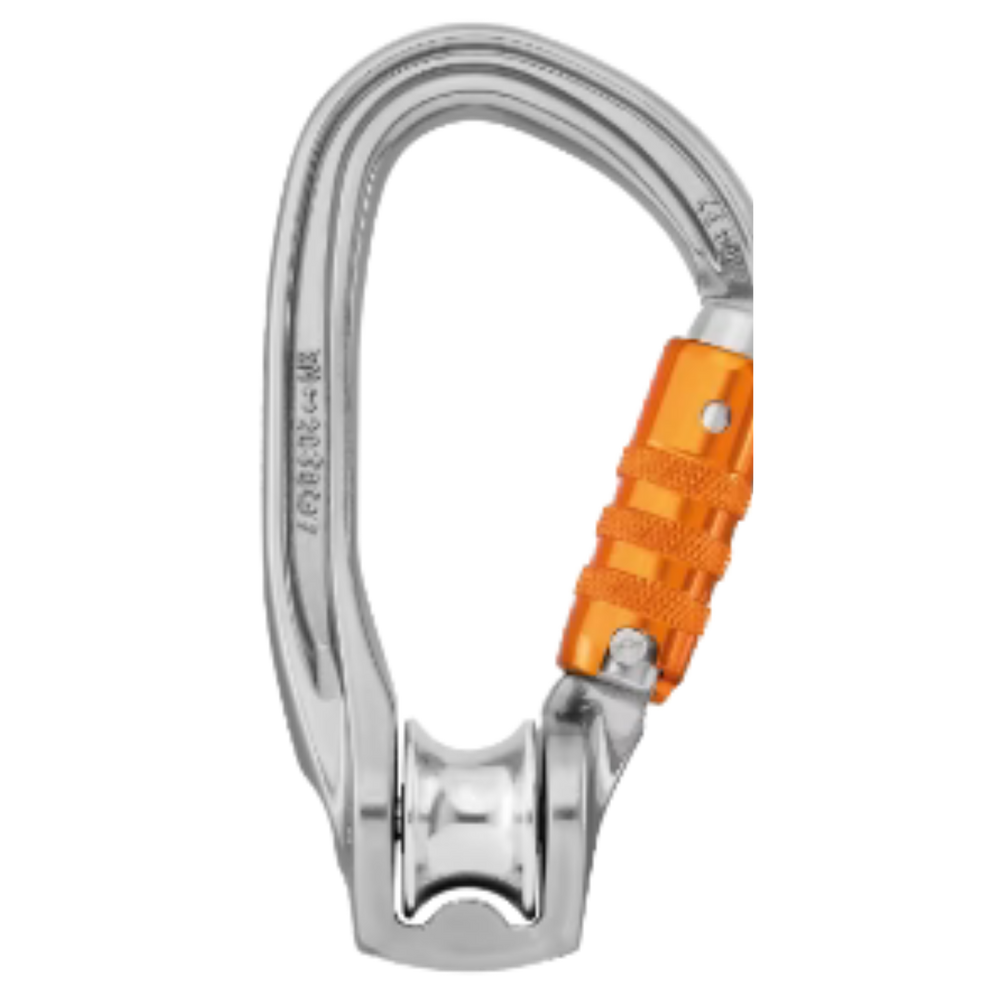 Carabiner with built in pulley