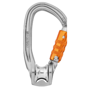 Carabiner with built in pulley