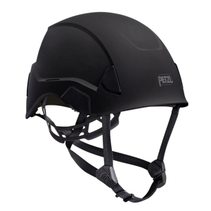 Black helmet with PETZL logo