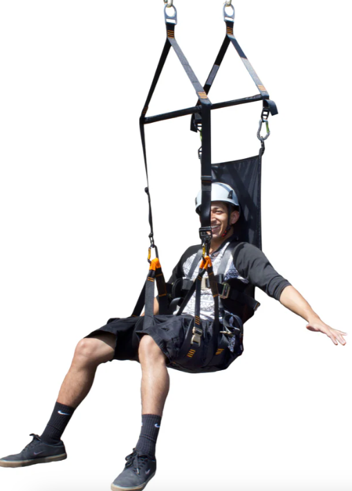 Roar Zip Line Seat Style Harness W/Head Support