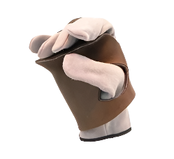 A hand brake strap made of leather, designed to fit over gloves to provide additional support for hand braking.