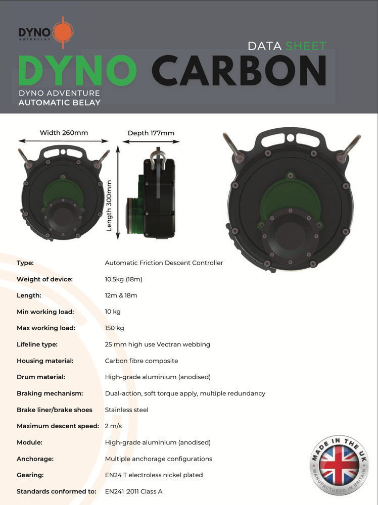 DYNO Carbon Adventure Auto Belay