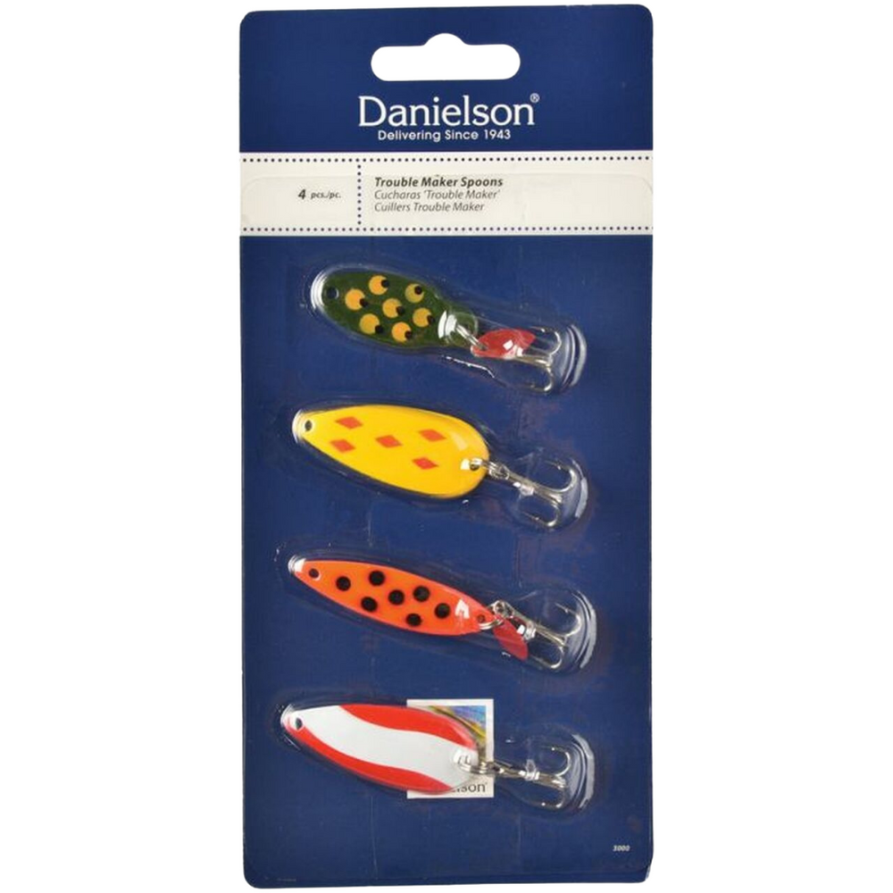 Spoon lure Assortment, Variety 4-Pack